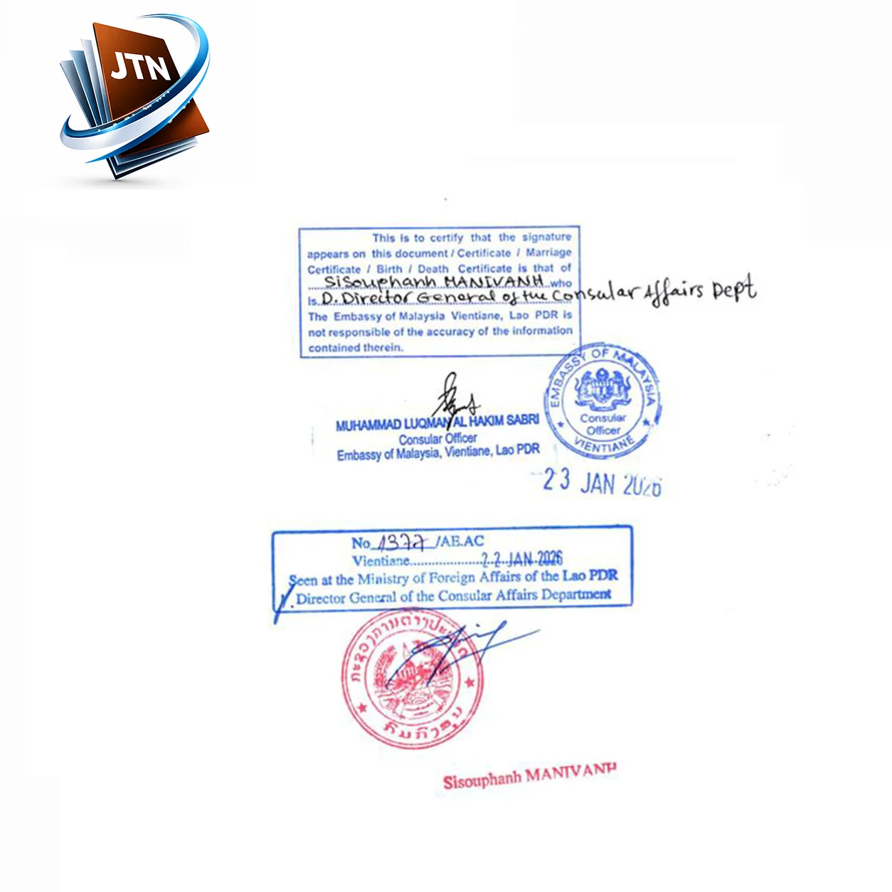 Translation and Legalization Laos